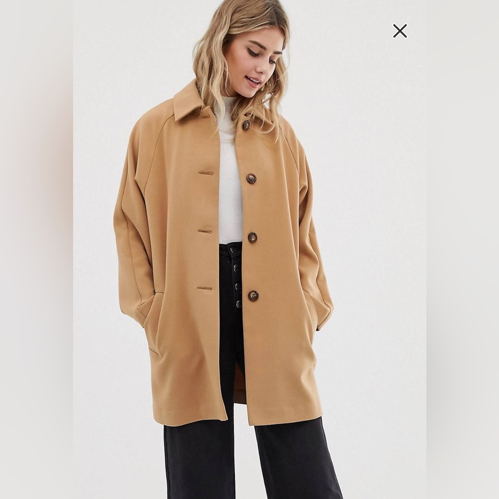 ASOS crepe coat